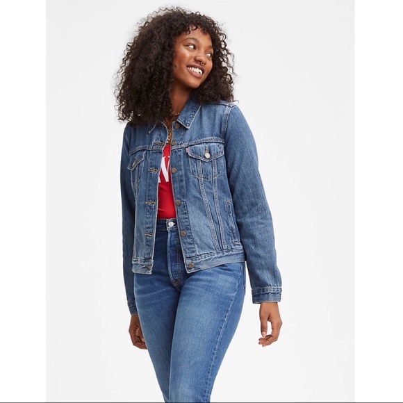 levi's patchwork baggy trucker